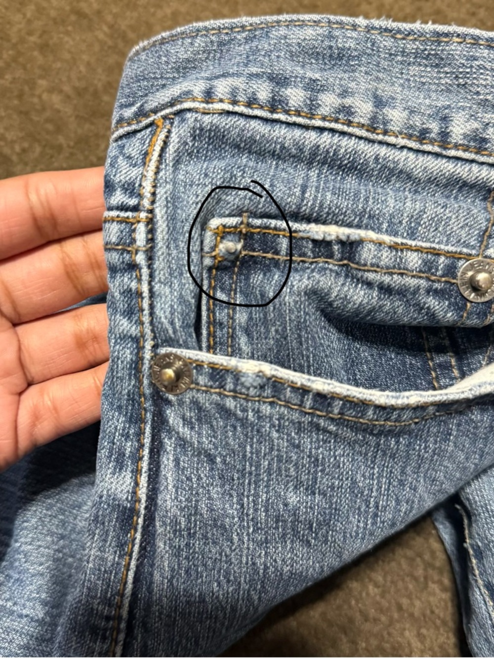 Calvin Klein Light Blue Flare Jeans - Picture 7 of 11